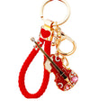 Musical Note Guitar Keychains in Three Colors with Braided and Clasp Free Loops view 5