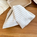 Polka Dot Fabric Triangle Hair Claw Clips Black White view 7
