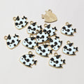 Colorful Enamel Tropical Fish Charms with Gold Tone Edges view 9
