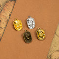 Raised Cowboy Hat Metal Pendant Charm For Jewelry Making view 1
