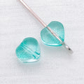 Transparent 6mm Glass Heart Beads in Ten Individual Colors view 10