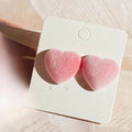 Flocked Velvet Cartoon Stud Earrings 7 Cute Designs view 7