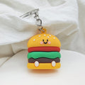 Soft Food Keychain Burger Fries Pizza Charm Set Styles view 4