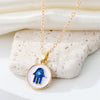 White Blue Hamsa