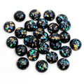 Round Resin Cabochons with Metallic Foil in Sixty-One Options view 8