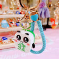 Panda Mahjong Charm Keychains with Braided Wrist Strap Options view 11