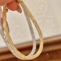 Crystal Chain Bracelets in Four Gold and Silver Styles view 3