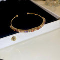Six Mixed Color Crystal Cuffs And Plain Bar Chain Bracelet Designs view 8