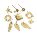 Stainless Steel Geometric Stud Earrings in Twenty Styles view 3
