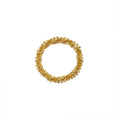 Textured Ripple Stack Petal Band Ring Gold Tone Sizes view 5