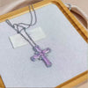 Silver Pink Cross
