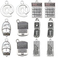 Metallic School Supply Metal Charms with 25 Listed Options view 7