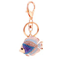 Rhinestone Tropical Fish Keychain in Four Color Styles view 5