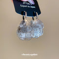 Layered Silver Filigree Petal Drop Leverback Earrings view 2