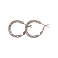 Twisted Small Hoop Earrings in Gold and Silver Tone, Two Styles view 5