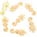 Colorful Seahorse Enamel Metal Charms, 12 Colorways view 6