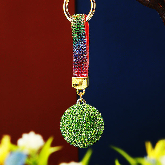 Solid Crystal Ball Keychains in Eleven Colors plus Assorted Option