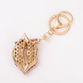 Rhinestone Lips Lipstick Keychain Metal Red Lip Bag Charm view 4