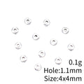 Tiny Faceted Heart Spacer Beads in Four Finishes for Jewelry Making view 5