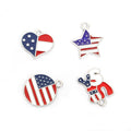 Enamel-Look Gold Silver Heart Alloy Charms in 8 Styles view 3