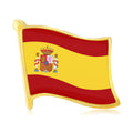 Spain Flag Enamel Lapel Pin Brooch for Jackets Scarves and Lapels view 1
