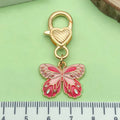 Butterfly Charm Keychains in 50 Pictured Variations for Bags and Keys view 2