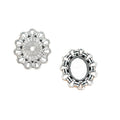Oval Chain Edge Setting Metal Component in 2 Finishes for Jewelry Making view 5