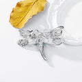 Aqua Blue Dragonfly Two Designs Metal Brooch Pin for Jackets and Lapels view 5