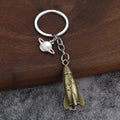 3D Airplane Model Zinc Alloy Keychain Aviation Souvenir Gift