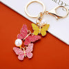 Pink-Yellow-Gradient Three-Butterfly