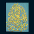 Gold-Tone Metal Buddhist Deity Figure Cutout Decoration view 7