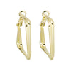 Gold Square Hoops