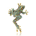 Crystal Long-legged Frog Brooch In 4 Color Variants view 5