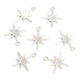 Crystal-Accented Gold Silver Star Alloy Charms in 2 Styles view 7