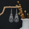 Black Floral Drops
