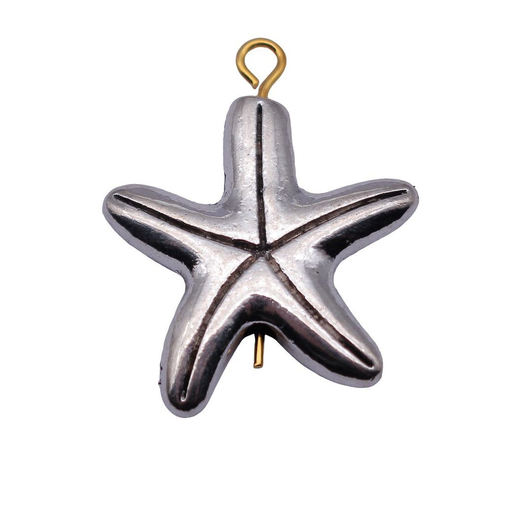 20x19mm 3.8g Antique Silver Zinc Alloy Starfish Loose Metal Beads for Bracelet Necklace Making