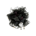 Organza Bow And Pearl Scrunchies With Charm Tassels view 5