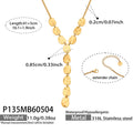 Gold Hammered Teardrop Disc Y Necklace With Extender view 6