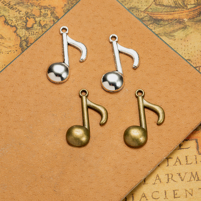 27x17mm Alloy Music Note Charm Pendant for DIY Jewelry