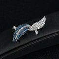 White Gold Tone Maple Leaf Two Designs Metal Brooch Pin view 4
