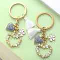 Heart Charm Keychains Featuring Pink Heart Across 33 Pictured Variations view 4