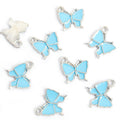 Enamel-Look Gold Silver Butterfly Alloy Charms in 18 Styles view 7
