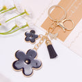 Enamel Flower Tassel Keychain Rhinestone Butterfly Charm view 7