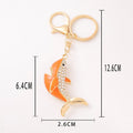 Ocean Animal Rhinestone Keychain Shark Crab Starfish Charm view 3