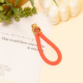 Rhinestone Snake Keychain Gold Metal Charm with Cord Options view 10
