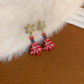Crystal Christmas Tree Drop Earrings in Four Colors view 8