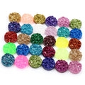 Round Glitter Resin Cabochons in Ninety-Three Color and Size Options view 2