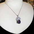 Oval Crystal Floral Studs Necklaces and Rings Six Options view 9