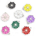 Polished Gold Silver Daisy Alloy Charms in 16 Styles view 3