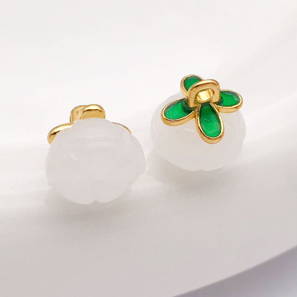 Enamel Glass Clover Enamel Charm Pendants